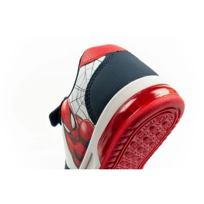 7. Leomil children's sports shoes Spiderman sneakers lightweight with velcro LED white