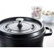 2. STAUB 40500-281-0 round cast iron pot - black 6.7 ltr
