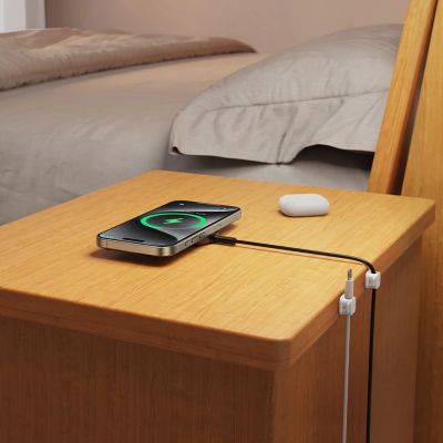 11. Joyroom JR-ZS368 magnetic cable organizer - white (6 pcs.)