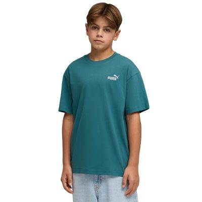 Puma ESS Small No. 1 Logo Relaxed Tee for Kids Green 684920 41