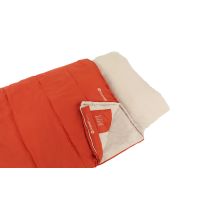 Outwell Contour Lux Adult Rectangular Polyester Sleeping Bag Red