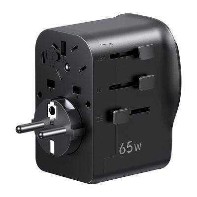 3. Ugreen S550 65W Universal Travel Adapter - Black