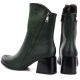 5. Women's green block heel ankle boots M.Daszyński SA269-1