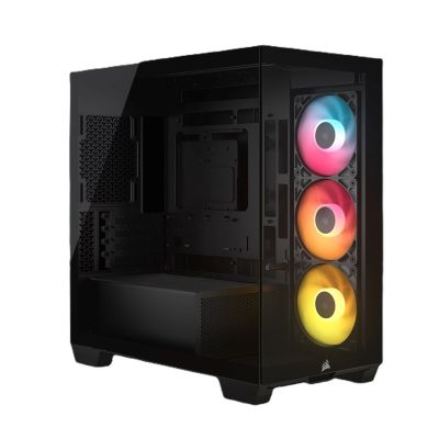 Corsair 2800X RS-R ARGB Panoramic Micro-ATX Case, Black