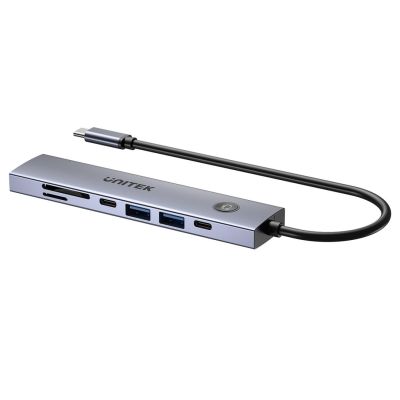13. UNITEK HUB USB-C 7IN1 PD 100W HDMI 2.0 WITH ON/OFF BUTTON