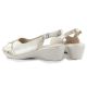 4. Women's gold wedge sandals eVento 7028