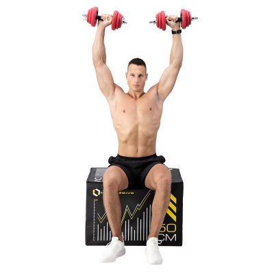 17. Rubber-coated dumbbells HMS SGGX20 with a 20kg barbell function