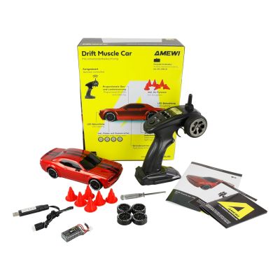2. Amewi RC Drift Muscle Car 4WD 1:20 Scale RTR Red