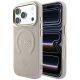Guess Saffiano Peony & Ring MagSafe case for iPhone 17 Pro / 18 Pro - pink