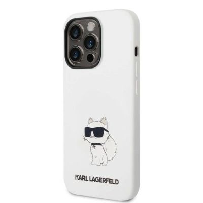 2. Karl Lagerfeld KLHMP14XSNCHBCH iPhone 14 Pro Max 6.7" hardcase white/white Silicone Choupette MagSafe