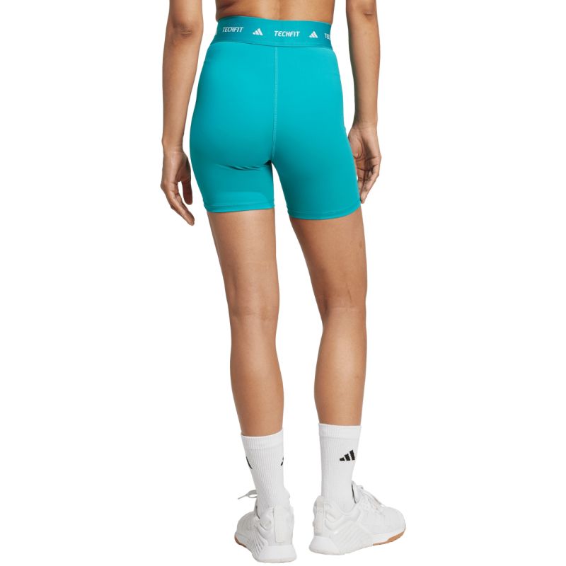3. adidas Techfit Turquoise Women's Shorts JW7561
