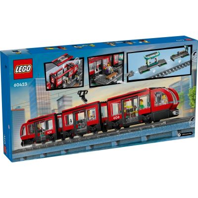2. LEGO City 60423 City Tram with Station