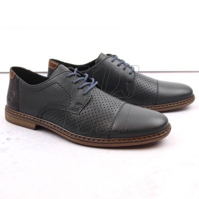 2. Comfortable leather shoes Rieker M RKR659, navy blue