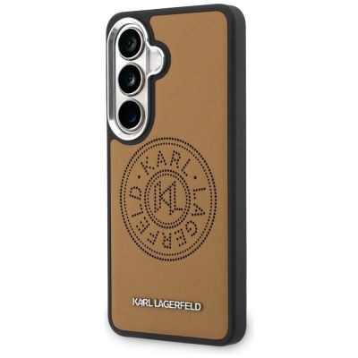 2. Karl Lagerfeld Perforated KL MagSafe Case for Samsung Galaxy S26 - Brown