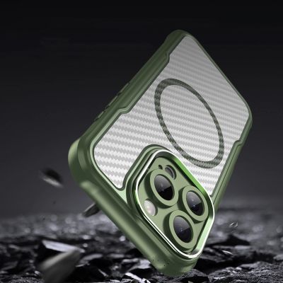 8. Leading Series MagSafe Silicone Case for iPhone 16 Pro Max - Green