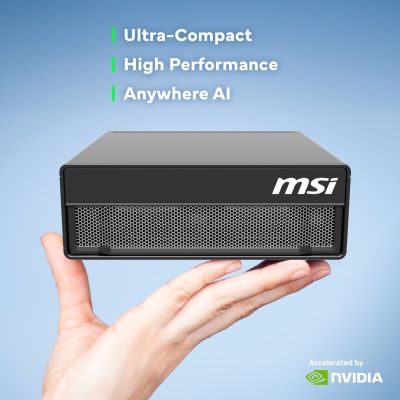 7. MSI AI EdgeXpert MS-C931 ARM Cortex-X925 10Core + ARM Cortex-A725 10Core 128GB LPDDR5x SSD4TB M.2 NVMe NVIDIA GB10 Grace Blackwell Superchip 1000 AI TOPS (FP4, Sparse) WiFi7 10GbE NVIDIA DGX OS