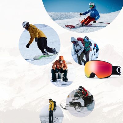 2. Qunature Black Ski Goggles Kids (Size M/L) - Black