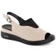 8. Leather openwork wedge sandals Filippo W PAW537, beige