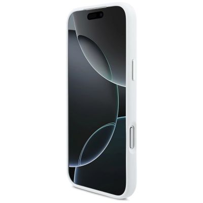 5. BMW M Silicon Horizontal Line MagSafe Case for iPhone 17 Pro Max - White