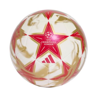adidas UCL Club 26/27 League Stage Football White, Red, and Gold KE9764