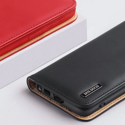18. Dux Ducis Hivo case Samsung Galaxy S23+ flip cover wallet stand RFID blocking brown