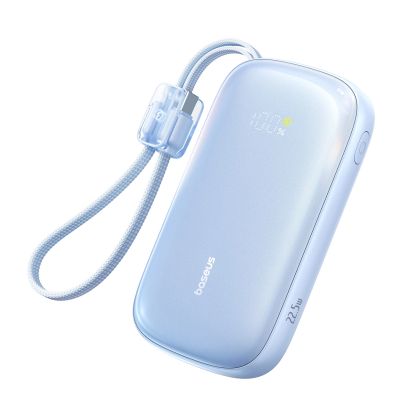 Baseus EnerFill FC21 Qpow 3 Ultra 20000mAh 22.5W Powerbank with Display and Cable Included - Blue