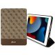 3. Guess 4G Stripe Allover case for iPad 10.2" - brown