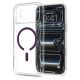 3. Spigen Ultra Hybrid Mag MagSafe Case for iPhone 18 Pro Max / 17 Pro Max – Clear Burgundy