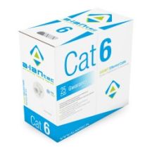 Alantec U/UTP Cat.6 Network Cable, LSOH, Dca 4x2x23 AWG, 1Gb/s (10Gb/s up to 55m), 450 MHz, Gray, 305m (KIU6LSOH305D)