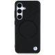 3. BMW Leather Half Textured MagSafe Case for Samsung Galaxy S25 - Black