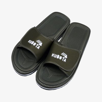 4. Kubota Velcro flip-flops khaki K0000-100-005-19-1