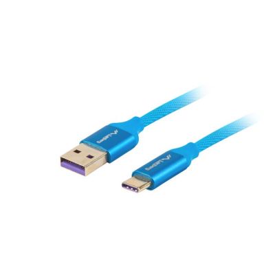 3. Lanberg CA-USBO-21CU-0010-BL cable (USB 2.0 type A - USB type C; 1m; blue)