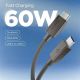 2. Spigen Essential EB6015CC USB-C Cable 60W 150 cm - Dark Gray