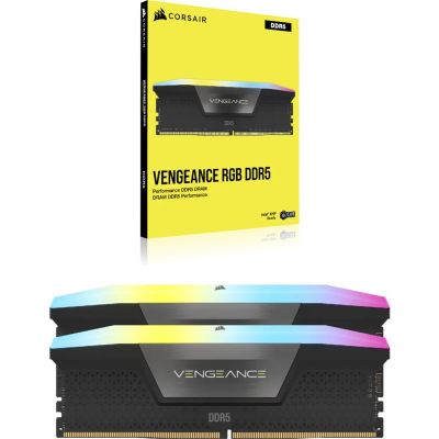 6. Corsair VENGEANCE RGB 64GB (2x32GB) DDR5 DRAM 6000MHz C40