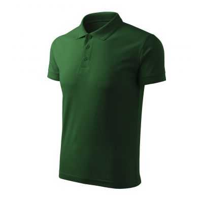 3. Malfini Pique Polo Free M MLI-F0306 bottle green polo shirt