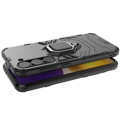 4. Ring Armor case for Samsung Galaxy S23 armored cover magnetic holder ring black