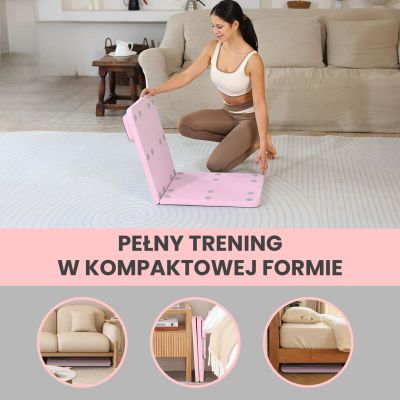 12. Extralink | Pilates Board | pink, reformer for abdominal exercises and push-ups