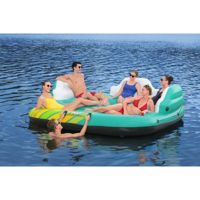 23. Bestway 43407 Pool and Beach Float Multicolor Monochrome PVC Floating Island