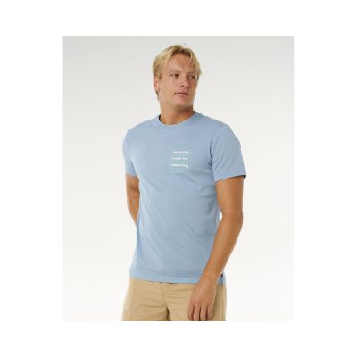 5. Men's RIP CURL Vaporcool Search 3 Stacks Tee Blue