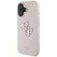 2. Guess Grained Big 4G Logo Small Classic Logo case for iPhone 16 - pink