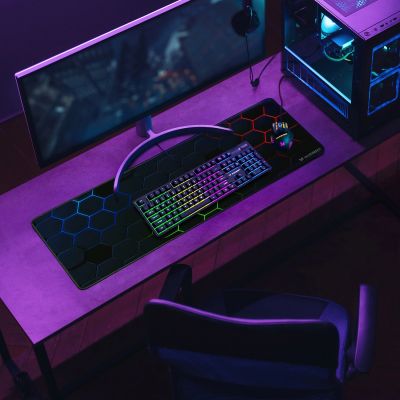 12. Wozinsky WKG-200 RGB Membrane Gaming Keyboard with Scroll Wheel - Black