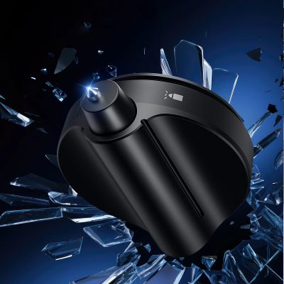 10. Baseus SafeRide Series rearview mirror with safety hammer - black