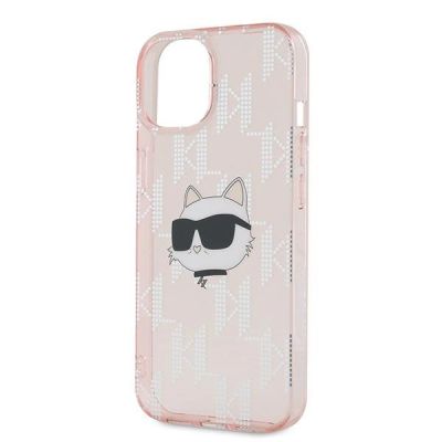 6. Karl Lagerfeld IML Choupette Head & Monogram case for iPhone 13 - pink