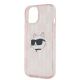 6. Karl Lagerfeld IML Choupette Head & Monogram case for iPhone 13 - pink