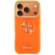 3. Guess IML 4G Script Metal Case for iPhone 17 Pro Max - Orange