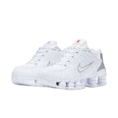 2. Nike SHOX TL Metallic Silver Men's Sports Shoes White - AV3595-100