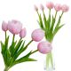 8. BOUQUET OF 5 PINK PEONY TULIPS 39 CM LIFE-LIKE SPRING DECORATION