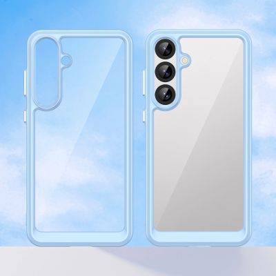 6. Outer Space Case for Samsung Galaxy A36 Cover with Flexible Frame - Blue