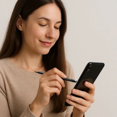 2. Wozinsky pen stylus for smartphone tablet touch screens, black