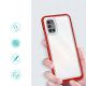 2. Clear 3in1 case for Samsung Galaxy A03s (166) frame gel cover red